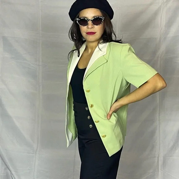 60/70s Mint Mod Shirt - Picture 3 of 5